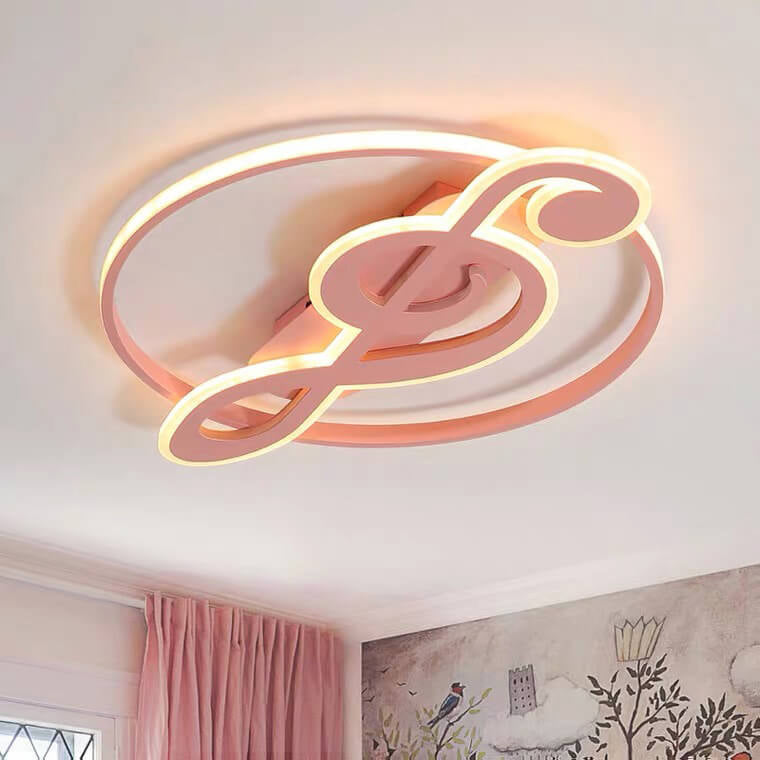 Nordic Creative Music Notes Design LED Flush Mount Ceiling Light