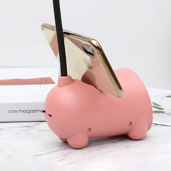 Cartoon Creative Rabbit LED Touch USB Pen Holder Desk Lamp