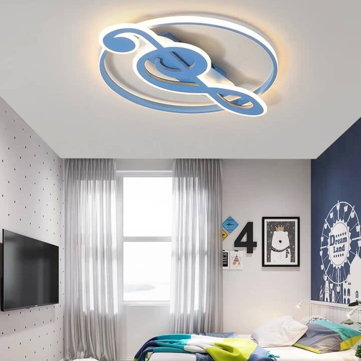Nordic Creative Music Notes Design LED Flush Mount Ceiling Light