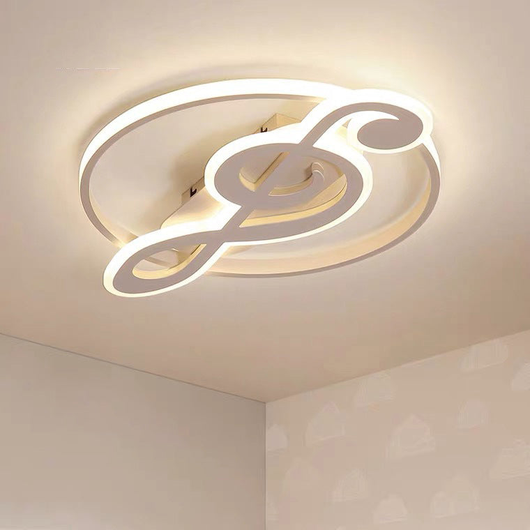 Nordic Creative Music Notes Design LED Flush Mount Ceiling Light