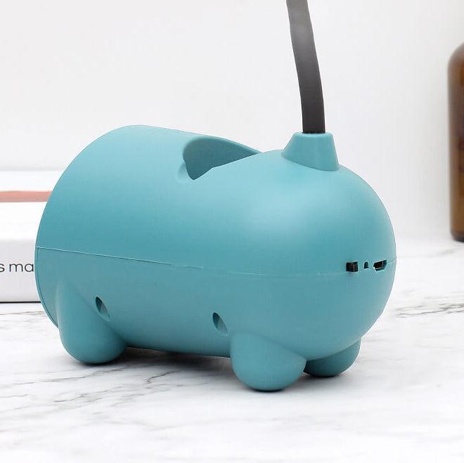 Cartoon Creative Rabbit LED Touch USB Pen Holder Desk Lamp