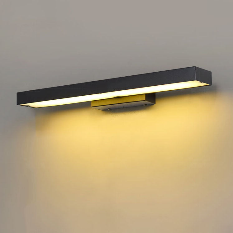 Modern Minimalist Rectangular Flat LED Sensor Outdoor Waterproof Wall Sconce Lamp