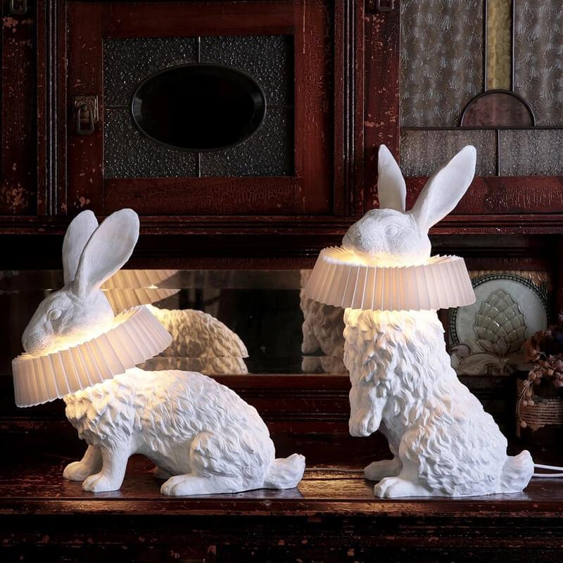 Modern Creative Resin Rabbit LED 1-Light Table Lamp