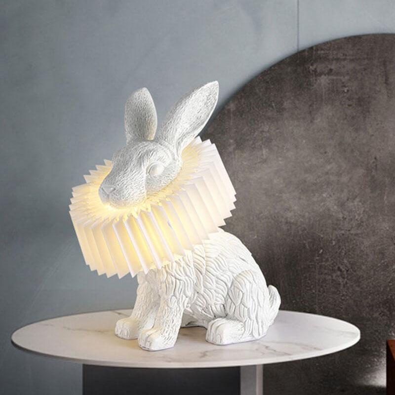 Modern Creative Resin Rabbit LED 1-Light Table Lamp