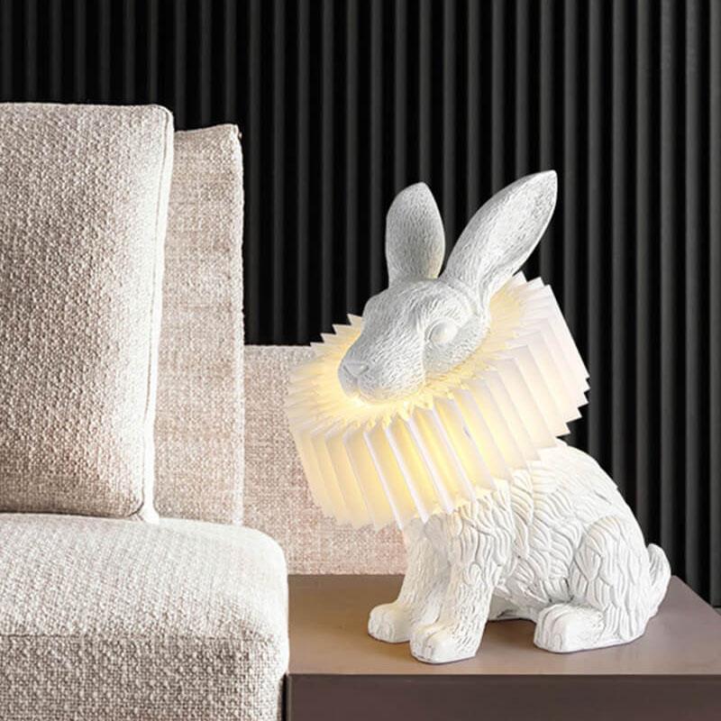 Modern Creative Resin Rabbit LED 1-Light Table Lamp
