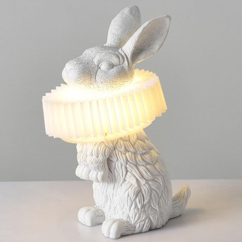 Modern Creative Resin Rabbit LED 1-Light Table Lamp
