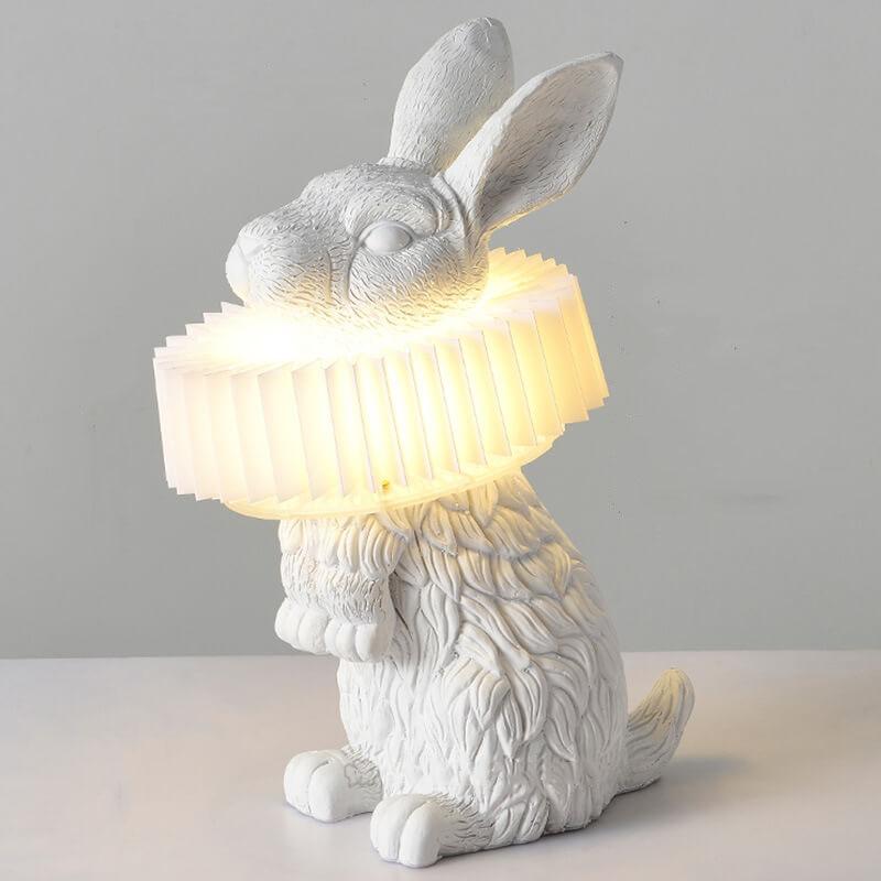 Modern Creative Resin Rabbit LED 1-Light Table Lamp