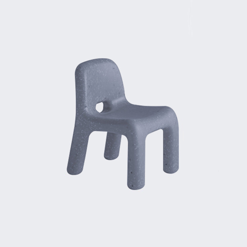 Contemporary Nordic PE Oval Kids Colorful Safe Desk & Chair Set For Living Room & Study