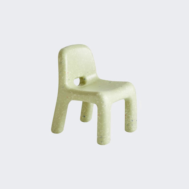 Contemporary Nordic PE Oval Kids Colorful Safe Desk & Chair Set For Living Room & Study