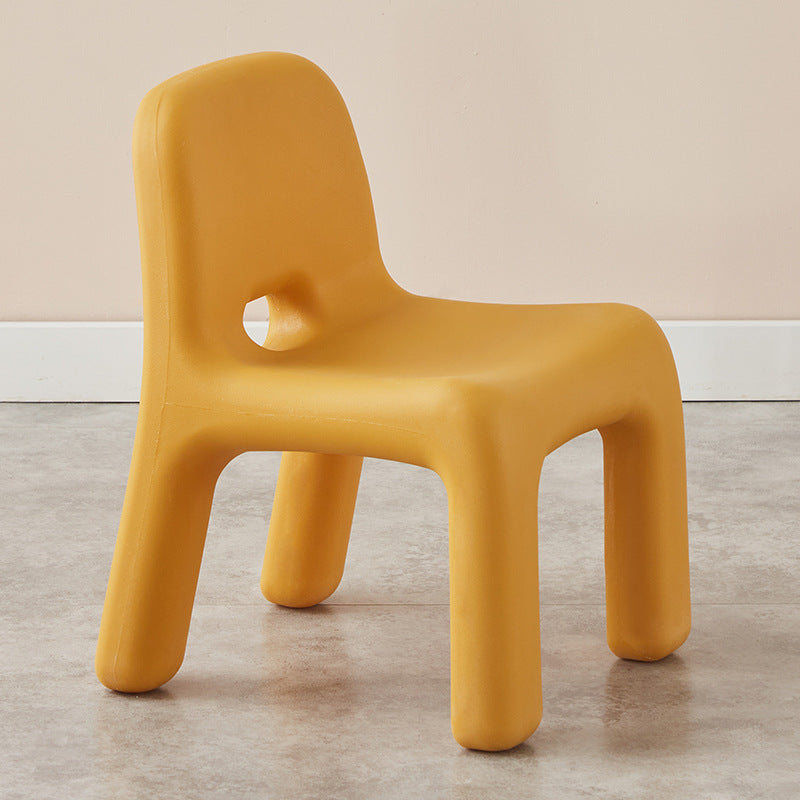 Contemporary Nordic PE Oval Kids Colorful Safe Desk & Chair Set For Living Room & Study