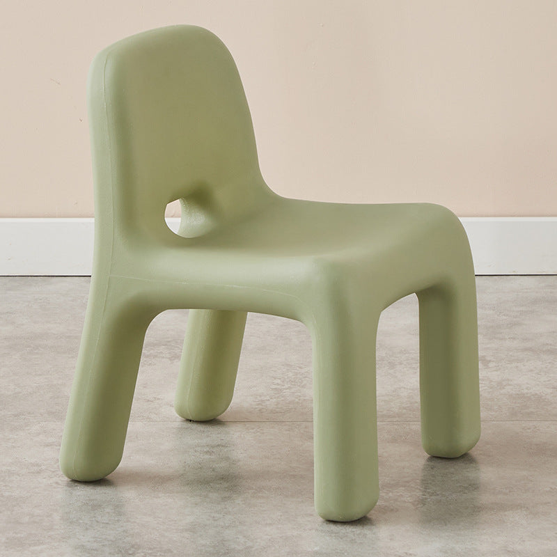 Contemporary Nordic PE Oval Kids Colorful Safe Desk & Chair Set For Living Room & Study