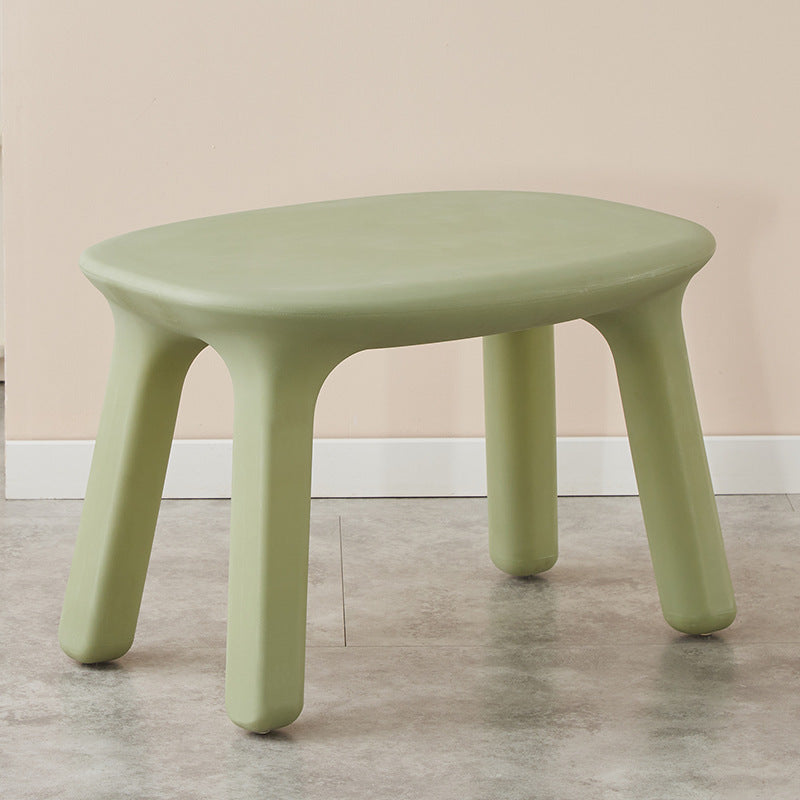 Contemporary Nordic PE Oval Kids Colorful Safe Desk & Chair Set For Living Room & Study