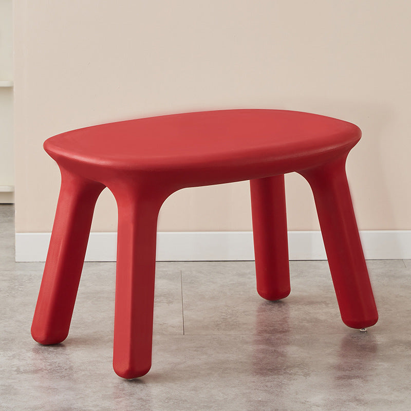 Contemporary Nordic PE Oval Kids Colorful Safe Desk & Chair Set For Living Room & Study