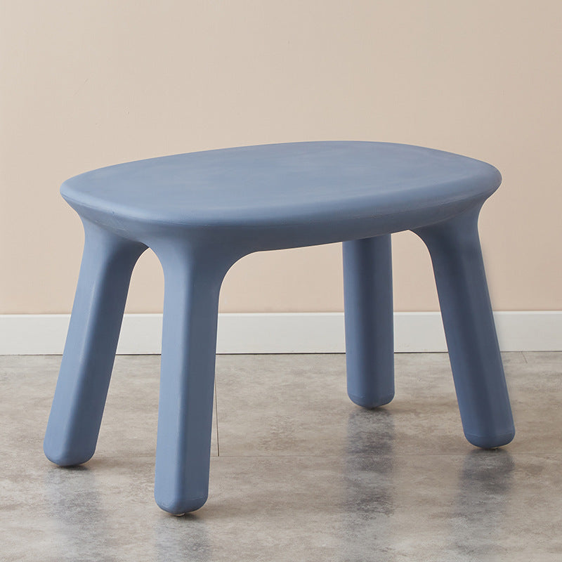 Contemporary Nordic PE Oval Kids Colorful Safe Desk & Chair Set For Living Room & Study