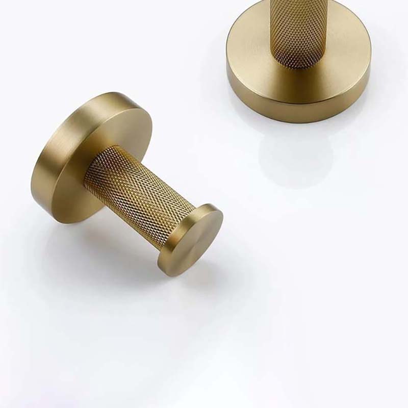 Brushed Gold Bathroom Accessories – Towel Rail, Toilet Roll Holder, Hooks and Shelf