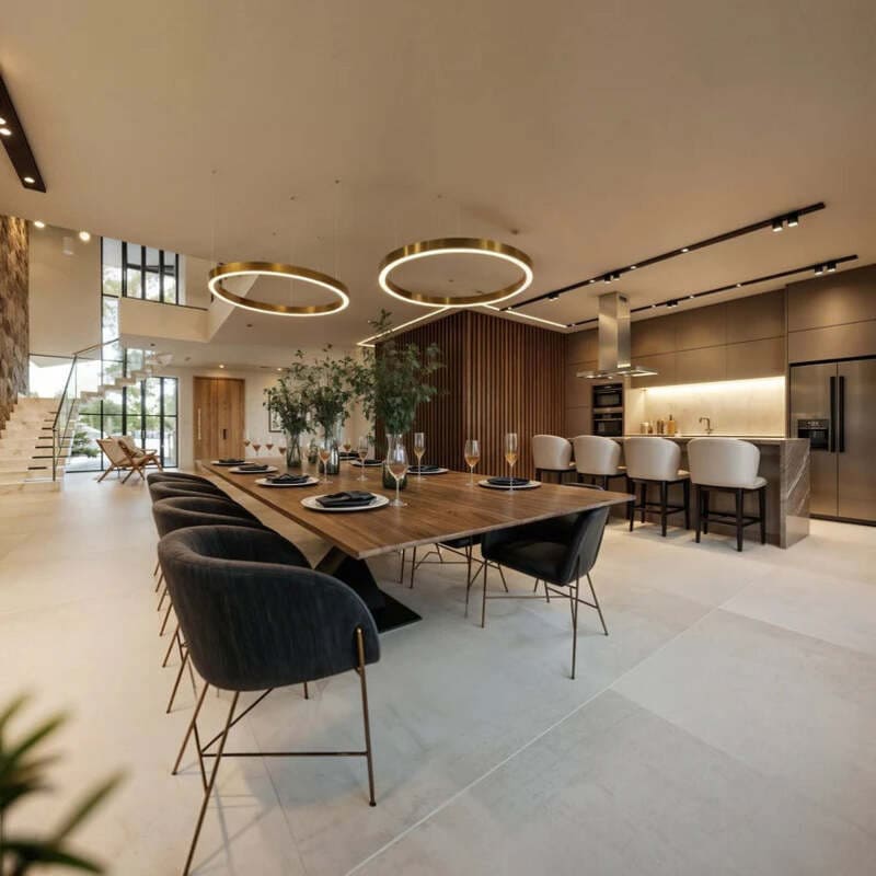 CIRKA – Modern Scandinavian Chandelier / Adjustable LED Ceiling Fixture