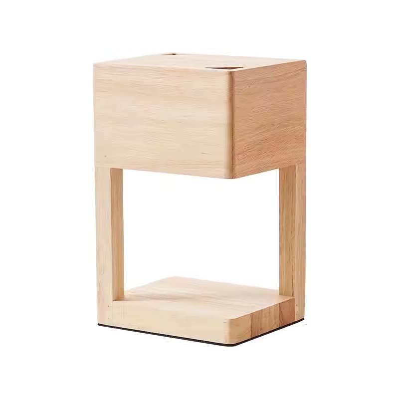 Wooden Candle Warmer Lamp – Modern Scandinavian Light