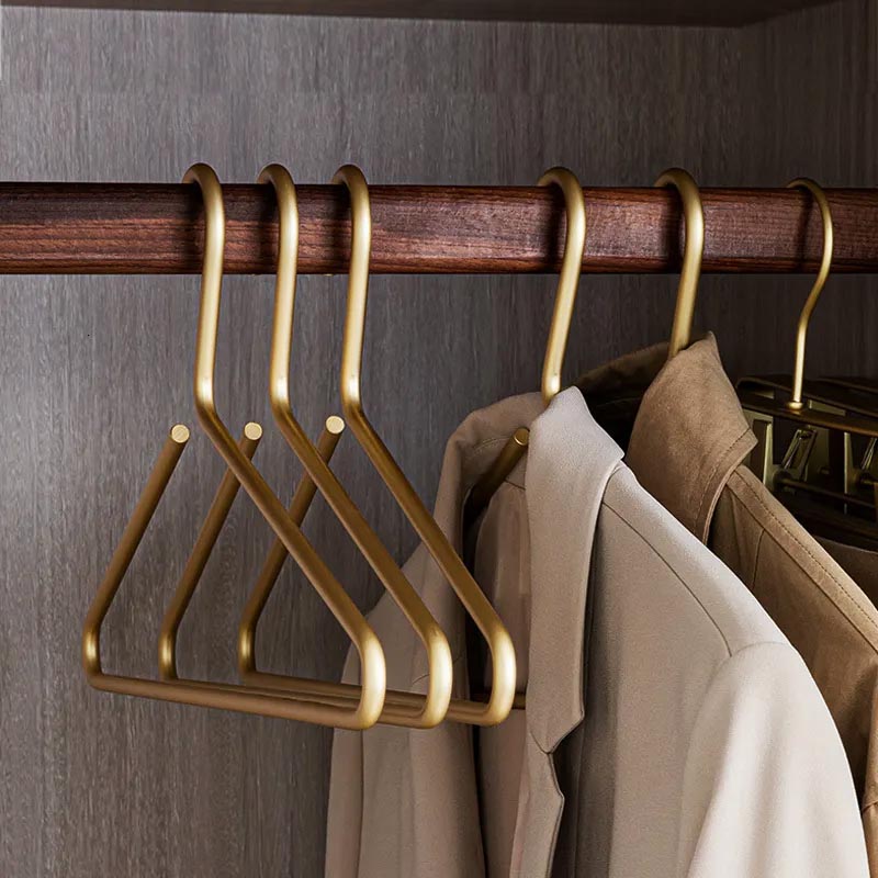 Metal Clothes Hangers - Slimline Luxury Wardrobe Set of 5