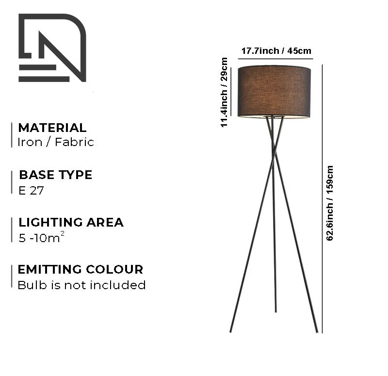 TREFOD – Nordic Tripod Floor Lamp / Modern Minimalist Lighting