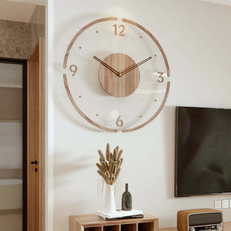 SEKUND – Minimalist Large Wall Clock / Eco-Friendly Scandinavian Design