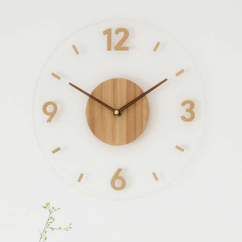 SEKUND – Minimalist Large Wall Clock / Eco-Friendly Scandinavian Design