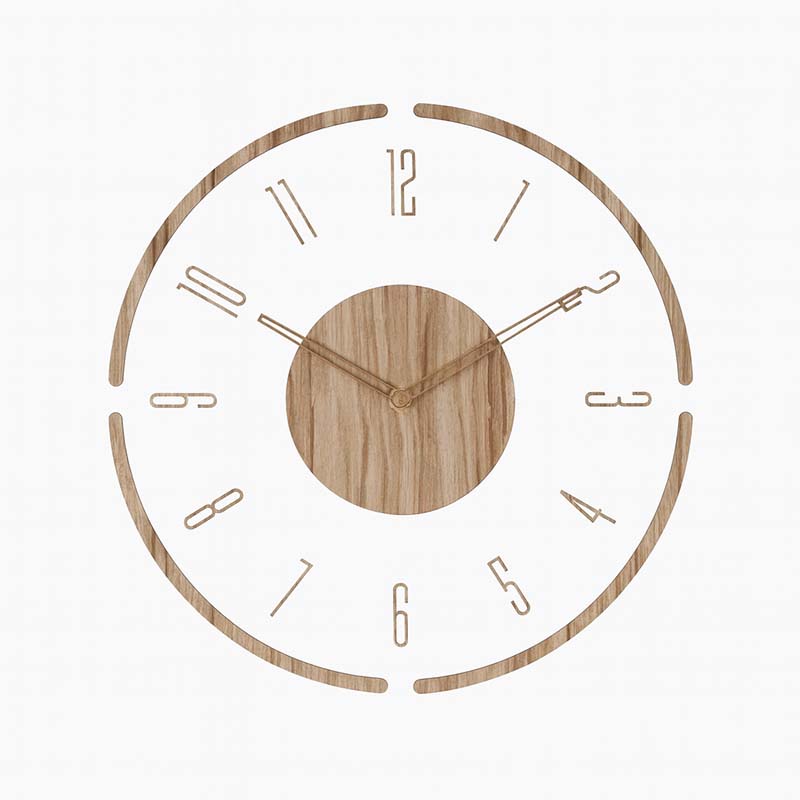 SEKUND – Minimalist Large Wall Clock / Eco-Friendly Scandinavian Design