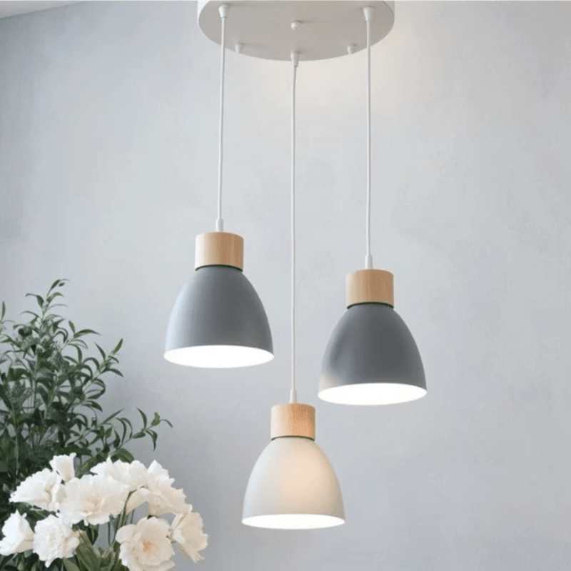 ROEN – Scandinavian Cone Pendant Light / Adjustable Kitchen Lighting