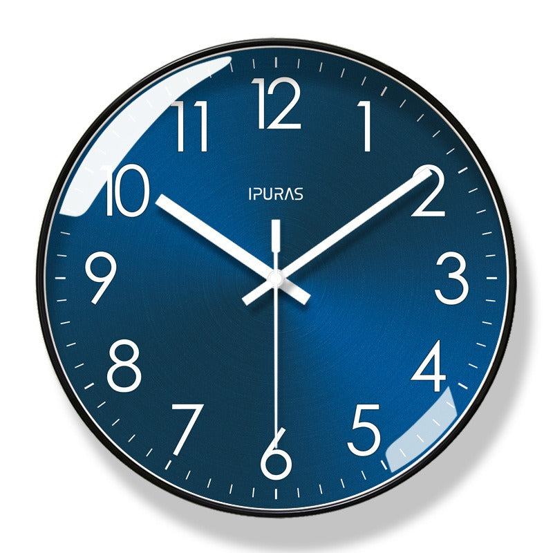 IPURAS – Modern Wall Clock – Silent Quartz Clock for Living Room