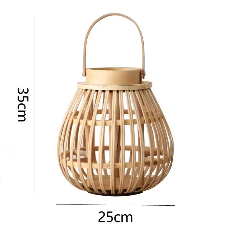 Natural Bamboo Candle Holder / Elegant Lantern