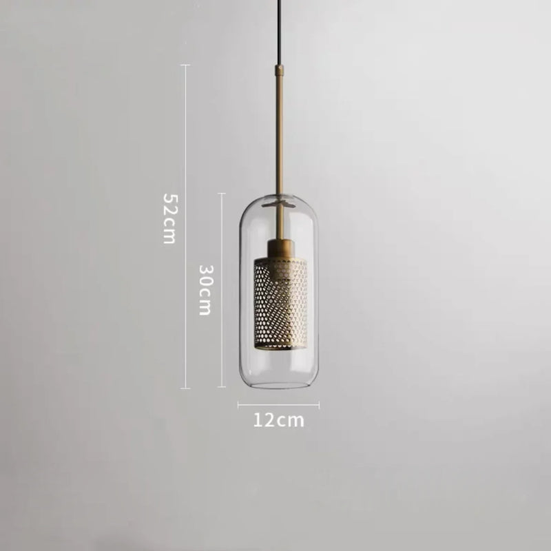 SKYM – Adjustable Glass Pendant Lighting / Nordic Vintage Kitchen Light