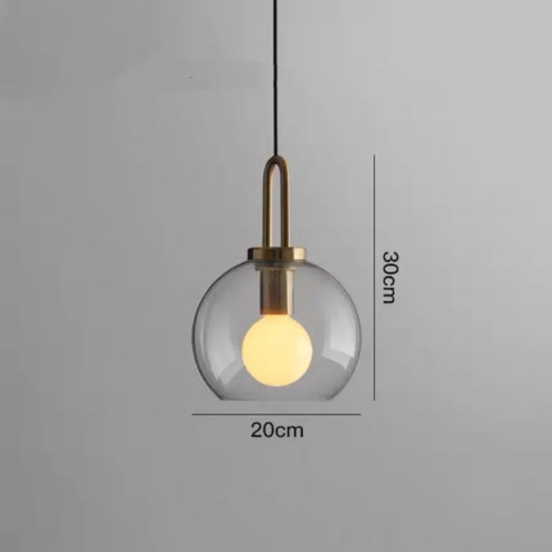 SKYM – Adjustable Glass Pendant Lighting / Nordic Vintage Kitchen Light